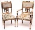 67 Six 6 Louis XV Dining Style Chairs en suite Lot 