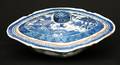 61 19C Blue  White Covd Bowl Canton