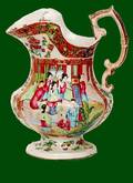 107 Rose Medallion Export Water Pitcher