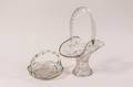 2 American Brilliant Cut Glass Baskets
