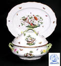 190 Herend Rothchild Bird Tureen and Underplate