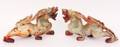 Pair of Chinese Archaic Jade Mythical Beasts