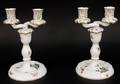 Herend Rothschild Bird Two Light Candleholders