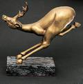 208 Art Deco Bronze Sculpture Deer at High Speed