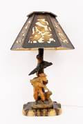 Adirondack Style Figural Lamp