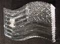 3128 Waterford Crystal Flag Paperweight Very Good Con