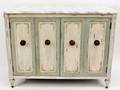 American Painted Shabby Chic Marble Top Server