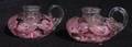 3166 Pair of St Clair Glass Candle Holders Very Good