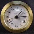 3161 Contemporary Bronze Tiffany Desk Clock Very Good