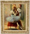 Helmut Breuninger Ballerina Oil on Canvas Signed