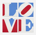 Robert Indiana b1928  Four Panel Love four sheets
