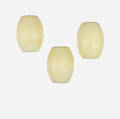 George Nelson  Associates   Bubble lamps set of three