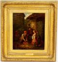 William Helmsley Signed Figural Oil
