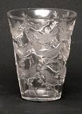 323 R Lalique Grieves Clear Crystal Vase