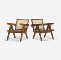 Pierre Jeanneret   pair of lounge chairs from Chandigarh