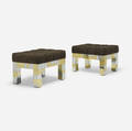 Paul Evans   Cityscape stools pair