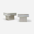 Paul Evans   Cityscape occasional tables pair