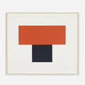 Ellsworth Kelly 19232015  RedOrange over Black