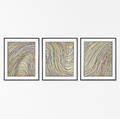 Sol LeWitt 19282007  Wavy Lines on Gray triptych