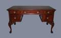 216 George III Style Mahogany Desk with Elaborate Carv