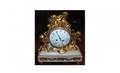1204A Fr 19th C Gilded Bronze Figural Mantle Clock