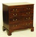237 GEORGE III FIGURAL MAHOGANY BACHELORS CHEST