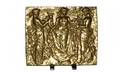 249 Gilt Bronze Relief Plaque with Three Partially Rob