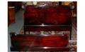 337 1940s Vintage Mahogany Full Bed Frame