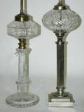 1317A TWO GLASS KEROSENE LAMPS