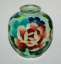 296 Japanese Good Plique A Jour Cloisonn Enamel Vase