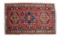 280 Persian Hamadan Rug The rust ground with three geo