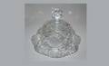 286 American Brilliant Period Cut Glass Covered Cheese