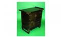 1424 Vintage Small Oriental Carved Vanity Chest with F