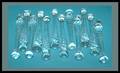 361 Set of 12 Clear Crystal ThreeMold Knife Rests