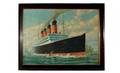 1275A American School 20th C Cruise Ship Aquitania
