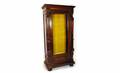 1432 Victorian Mahogany China Cabinet with Carved Head