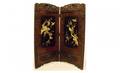 421 TwoPanel Chinese Screens with Intricately Ca