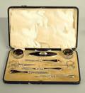 308 GEORGE V SS TS METAL AND GLASS MANICURE SET