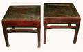 306 Pair of Ming Style End TablesChinese late 19th Cen