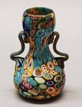 322 Millefiori End of Day Glass Bud VaseItalian of dou