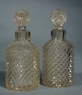 14 PAIR OF REGENCY GLASS SCENT BOTTLES