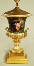 43 OLD PARIS PORCELAIN URN