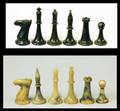 120 ORIENTAL BW STONE STAUNTON STYLE PLAYING SET