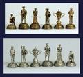 52 AMERICAN PEWTER GOLF FIGURAL SET