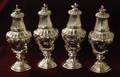 1040 VERY FINE SET OF FOUR CONTINENTAL SILVER CASTERS