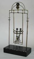 1046A Metal Mobile with Pair Balanced Circus Trapeze A