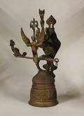 1035A Continental gilt brass garden bell