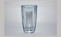 17 Strombergshyttan Sweden Blue Crystal Vase with Cut