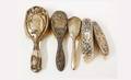 30 Bag Lot of 5 Antique Brushes with Sterling Silver B
