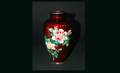 1016 Japanese Cloisonn Enameled Vase with Multicolor